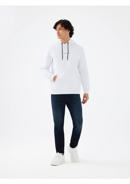 Regular Fit Beyaz Erkek Sweatshirt LF2034269 fiyatları