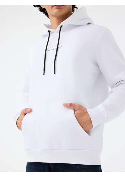 Regular Fit Beyaz Erkek Sweatshirt LF2034269 indirimleri