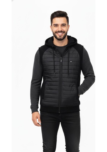 Erkek Kapitone Modelli 3 Iplik Kapüşonlu Yelek BGL-ST04866 fiyatları
