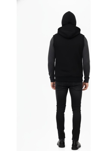 Erkek Kapitone Modelli 3 Iplik Kapüşonlu Yelek BGL-ST04866 indirimleri