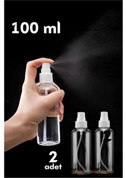 Püskürtücü Boş Sprey Şişe 100 ml 2 Adet fiyatları