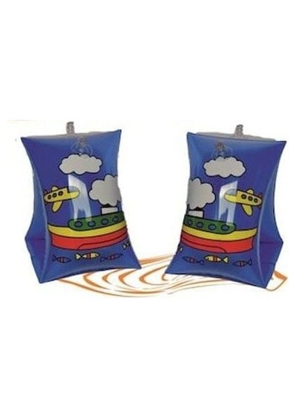 Bermuda Deniz Kolluk Gemi Desenli 30X15CM - 47029-D