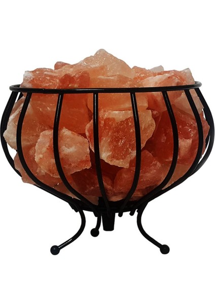 Renkli Ferforje Sepetli Himalaya Tuzu Lambası 4.5-5 Kg, Doğal ve Şık Ev Dekoru modelleri