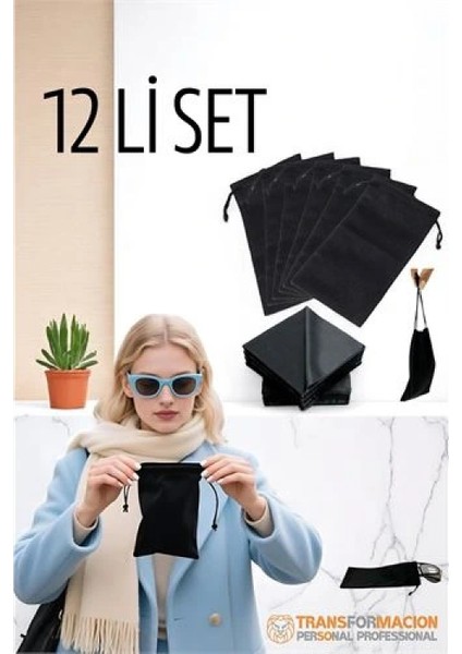 Modacar Kumaş Gözlük Kılıfı 6+6 Kılıf+Bezli Set fiyatları