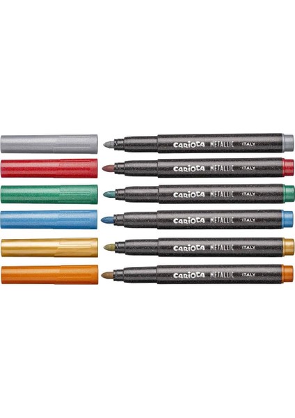 Carioca Metalik Jumbo Keçeli Kalem 6lı modelleri