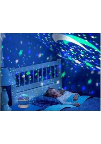 Renkli Yıldızlı Gökyüzü Projeksiyon Gece Lambası Pembe modelleri