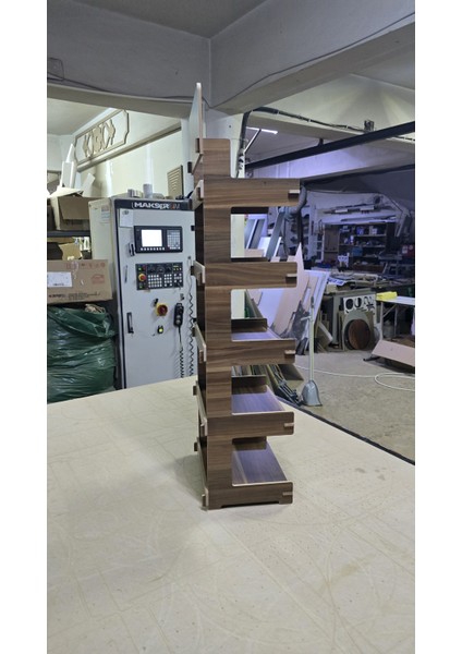 5 Gözlü Mdf Lam Raf Standı, 35X110X28 Cm, Demonte, Kolay Kurulum indirimleri