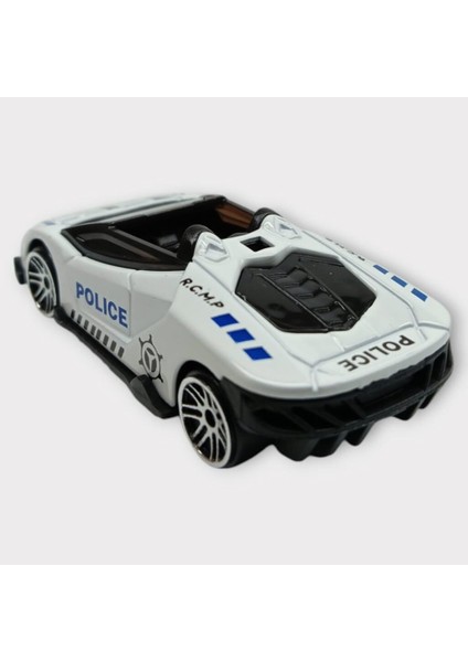 Metal Mini Polis Arabası 8 cm - Polis - 6 modelleri