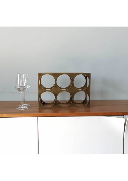 Metal Şarap Tutucu, Dekoratif Raf ve Stand, Şişe Düzenleyici, Şık Tasarım fiyatları