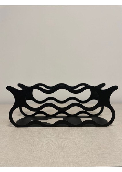 Şarap Rafı 7'li Metal Dekoratif Tasarım Modern ve Şık Görünüm