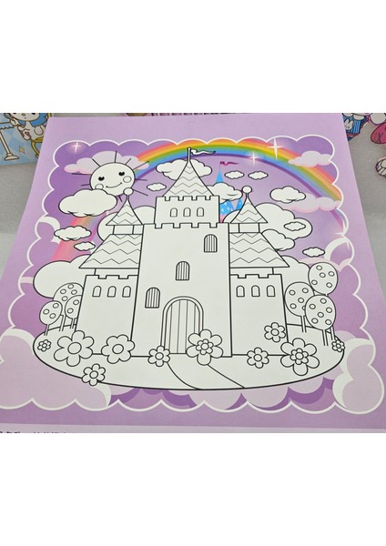 Sanrio Kawaii Büyük Boy Kabartmalı Sticker 55 Adet Sticker ve Boyama Kağıdı Lüx Sevimli Hediyelik fırsatları