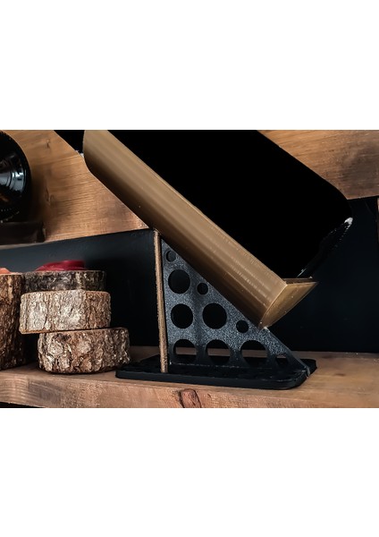 Şaraplık Bronz-Siyah, Zarif ve Şık Tasarım, Ev ve Bahçe Dekorasyon Için Mükemmel fırsatları