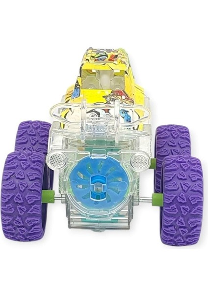Sürtmeli Işıklı Off-Road Aracı - 7310 - Mor