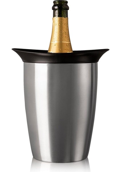 Şık Paslanmaz Çelik Soğutucu, Dayanıklı ve Modern Tasarım ile Ideal Kullanım