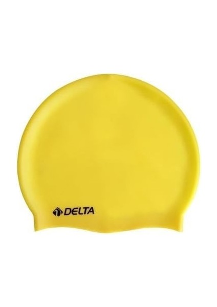 Delta Swimming Cap Ds 255 - Silikon Bone Deluxe Yüzücü Havuz ve Deniz - Sarı
