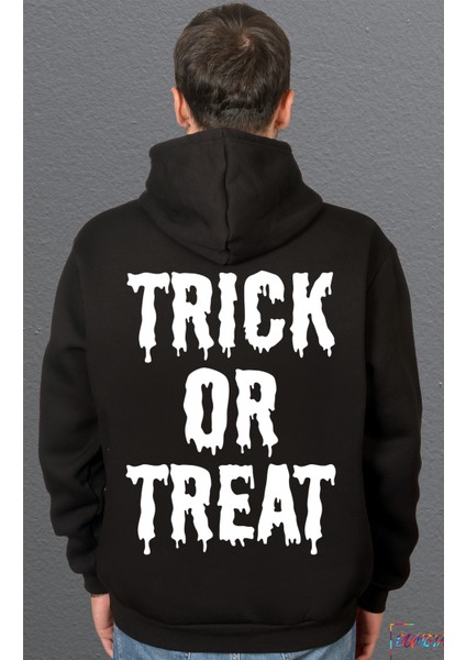 Trick Or Treat Sweetshirt Unisex Kapüşonlu Hoodie