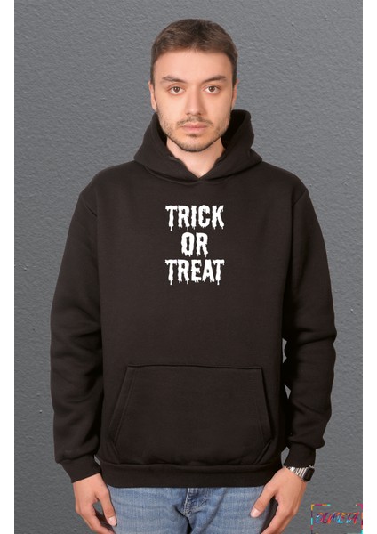 Trick Or Treat Sweetshirt Unisex Kapüşonlu Hoodie fiyatları