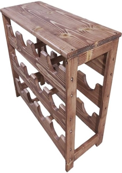 Masif Ceviz Ağaç 3 Katlı Boyalı Şaraplık, Şık ve Dayanıklı Tasarım modelleri