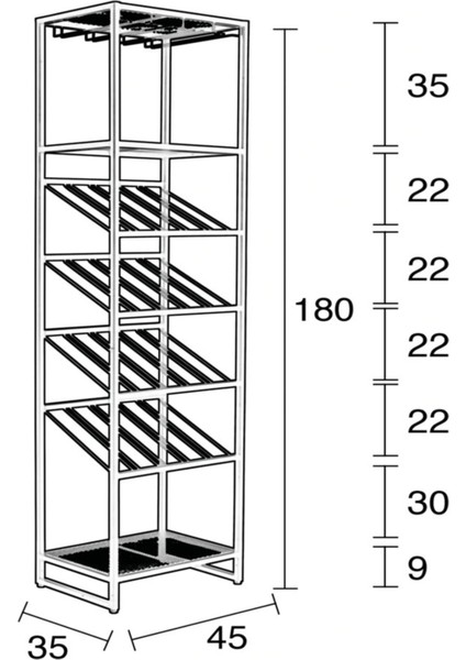 Modern Metal Şaraplık, Şarap Rafı, Şarap Saklama Ünitesi fiyatları