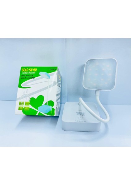 Katlanabilir Şarjlı Kablolu Masa Lambası Beyaz, Pratik ve Şık Aydınlatma