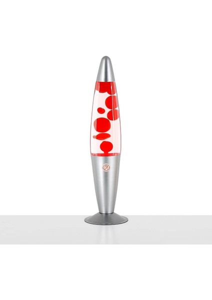 Kırmızı Renkli Dekoratif Lava Lamba, Büyük Boy 41 Cm, Şık ve Modern Tasarım