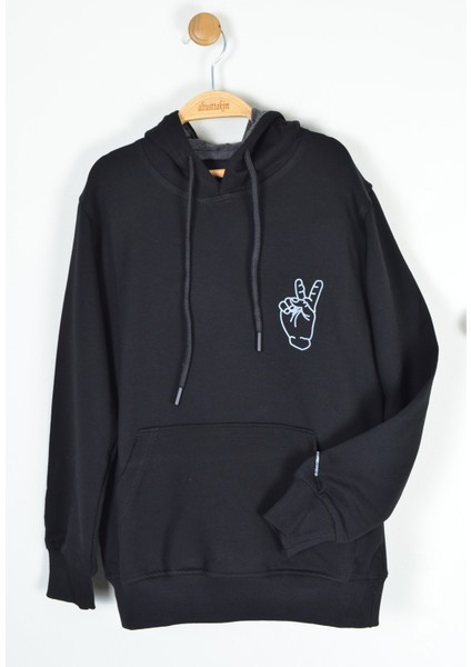 Kapüşonlu Baskılı Sweatshirt (12-16 Yaş)
