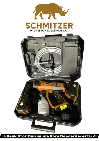 Schmıtzer 21V Brushless Motor Yüksek Basınçlı Şarjlı Oto Araba Yıkama Makinesi 3 Kademe Dijital Göstergeli indirimleri