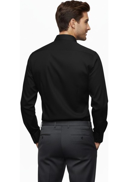 Erkek Silim Fit Uzun Kol Gömlek BGL-ST04867 fırsatları
