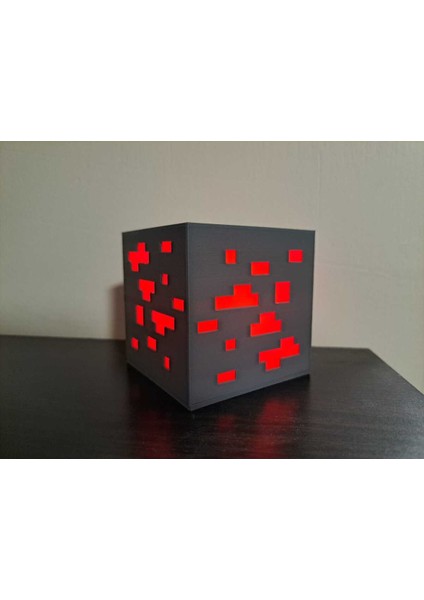 Kırmızı Minecraft Maden Lambası, Eğlenceli ve Dekoratif Işık Seçeneği fiyatları