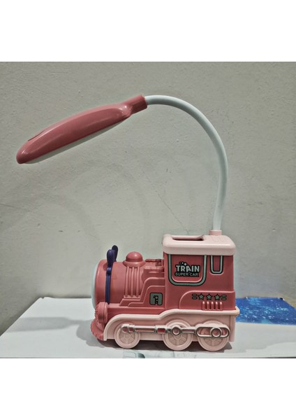 Sevimli Tren Pembe Masa Lambası ve Kalemlik, Şık ve Kullanışlı Tasarım fiyatları