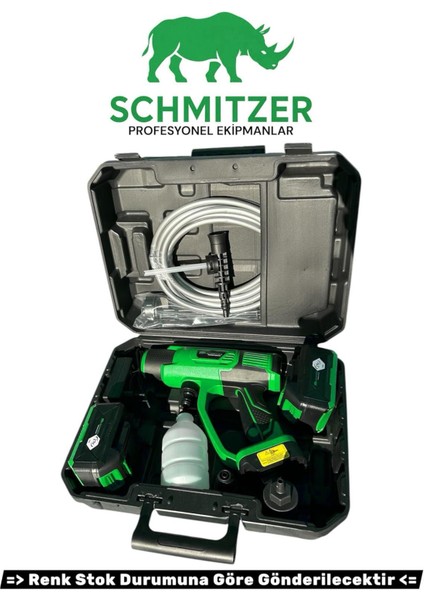 Schmıtzer 21V Brushless Motor Yüksek Basınçlı Şarjlı Oto Araba Yıkama Makinesi 3 Kademe Dijital Göstergeli indirimleri