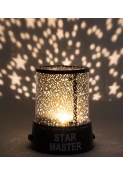 Renkli Yıldızlı Gökyüzü Projeksiyon Gece Lambası, Siyah, Rahatlatıcı Işık, Uyku Yardımcısı fırsatları