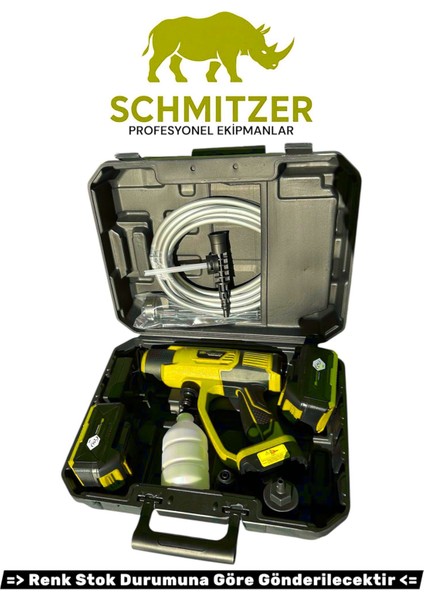 Schmıtzer 21V Brushless Motor Yüksek Basınçlı Şarjlı Oto Araba Yıkama Makinesi 3 Kademe Dijital Göstergeli indirimleri