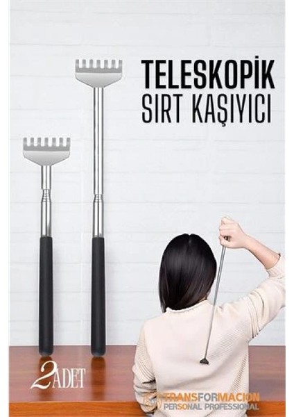 Modacar Sırt Kaşıyıcı - Telekopik 56 cm Sırt Kaşıma Aparatı Hanımeli 2 Li Set
