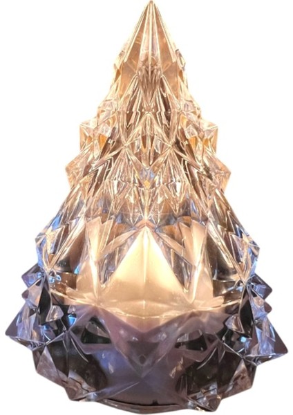 Beyaz Kristal Görünümlü LED Buzdağı Atmosfer Işığı, Yılbaşı ve Noel Dekorasyonu