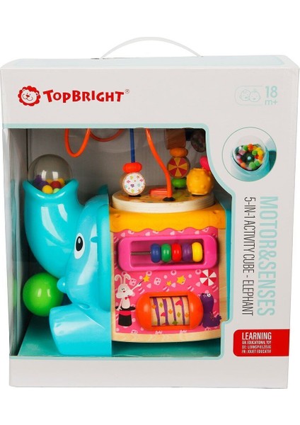 3906 Sun-Tahta Oyuncaklar Aktivite Küpü 5 In 1