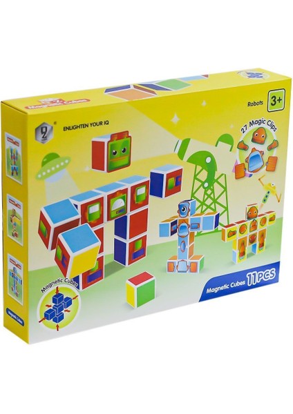 KZL-HD356A Manyetik Set Zeka Küpleri 11 Parça -Kızılkaya Oyuncak fiyatları