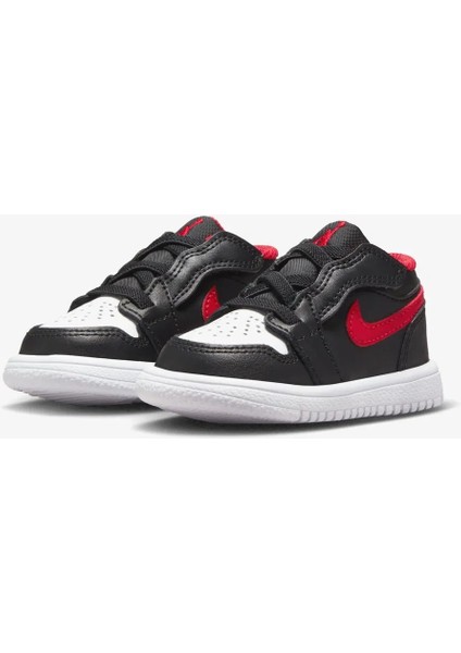 Jordan 1 Low Bebek Spor Ayakkabı - Deri Tasarım Cırtlı ve Lastik Bagcıklı - CI3436-063