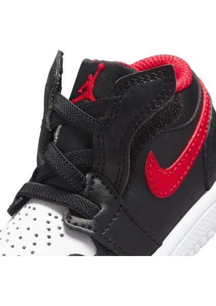 Jordan 1 Low Bebek Spor Ayakkabı - Deri Tasarım Cırtlı ve Lastik Bagcıklı - CI3436-063