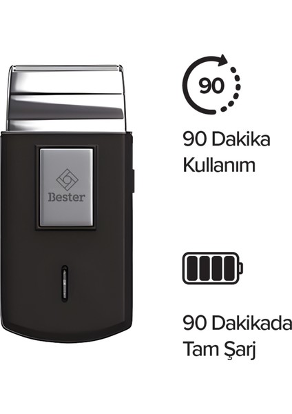 Seyahat Için Hafif ve Pratik Tıraş Makinesi - Siyah fırsatları