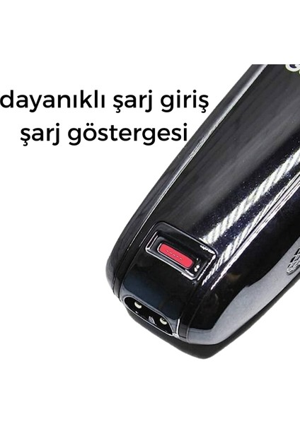 Şarjlı Vücut Tıraş Makinesi, Lazer Öncesi, Çoklu Bölge, 1 Yıl Garantili, Siyah