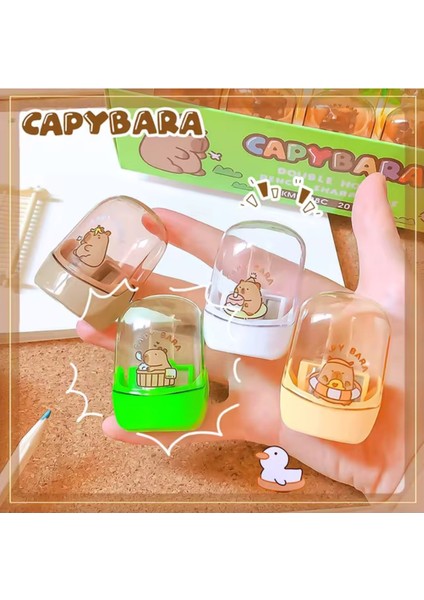 Capybara Kapibara Çift Bıçaklı Hazneli Kalemtıraş 1 Adet fiyatları
