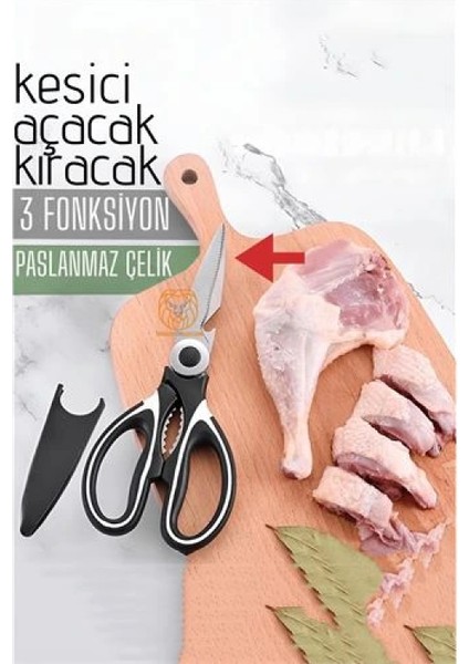 Modacar Tavuk Makası Çelik Mutfak Makası Açacak Kıracak Kesici Özelik fiyatları