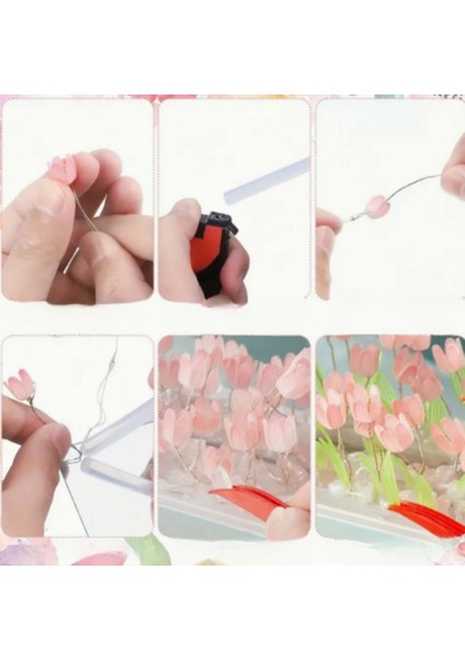 Pembe Sonsuz Lale Gece Lambası 10X10, Şık ve Dekoratif Aydınlatma Seçeneği indirimleri