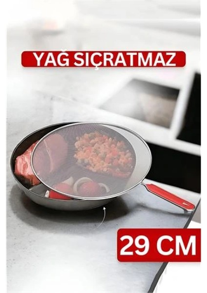 Flou Kızartma Yağ Sıçratmaz ve Un Eleği