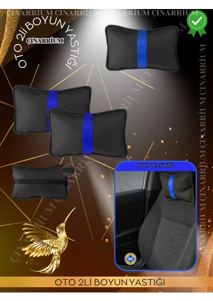 Hyundai Sonata Ef 1998-2005 Oto Koltuk Mavi Şerit Boyun Yastığı 2 Adet fiyatları