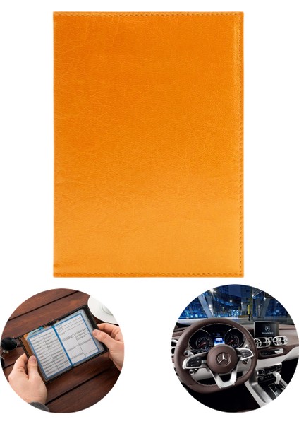 Oto Ruhsatlık Cüzdan - Araç Ruhsat Kılıfı - Oto Ruhsat Koruyucu - Ruhsat Koruma Kabı - Ruhsat Cüzdan - Araç Ruhsat Kılıfı