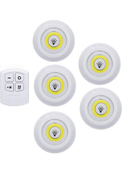 Uzaktan Kumandalı ve Ayarlanabilir Işık Seviyeli 4’lü LED Lamba Seti fiyatları