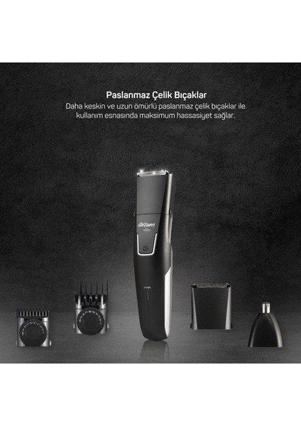 5'li Erkek Bakım Seti, 40 Ayar, Siyah, Çok Fonksiyonlu, Kullanışlı, Dayanıklı fırsatları