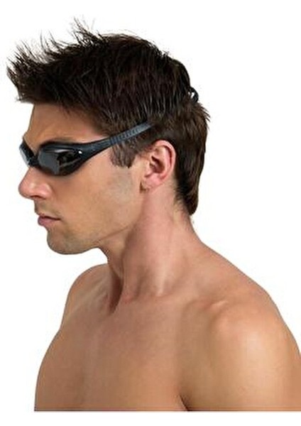 Spider Yüzücü Gözlüğü Siyah Silikon Malzeme ile Anti Fog Özellikli Erkekler İçin